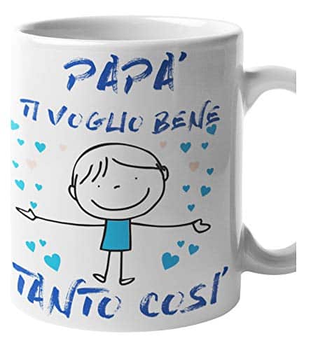 Tazza personalizzata per papà: Amore infinito – Compleanno papà – Regalo speciale