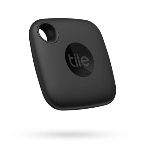 Tile Trova Oggetti Bluetooth Mate (2022), raggio 60 m, compatibile con Alexa e Google Home, iOS e Android, colore nero.