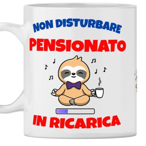 Tazza per il pensionato – Idea per regalo di compleanno o festa anniversario, o regalo di Natale – Pensionato attivo