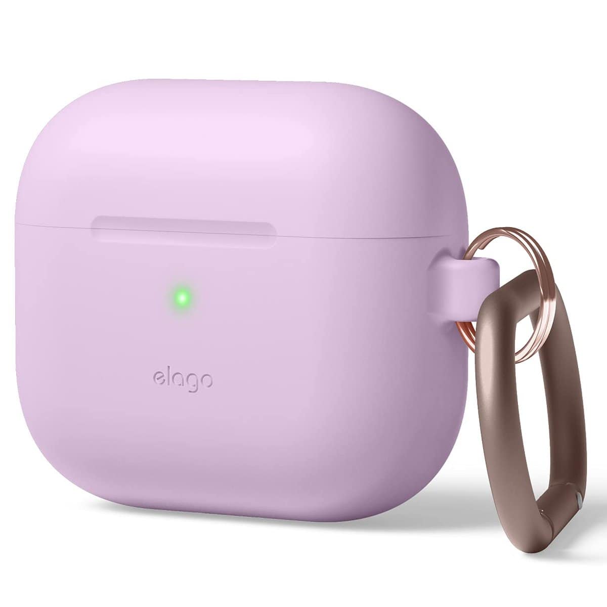 elago Custodia Silicone Compatibile con AirPods 3 Cover Case - Premium in Silicone, Supporta la Ricarica Wireless, Protezione Antiurto (Lavanda)