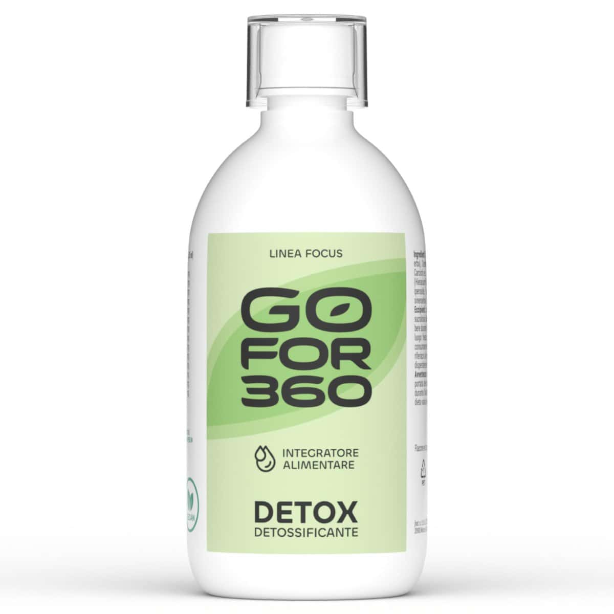 Gofor360 Detox² Pesca | drenante forte dimagrante e depurativo 500 ml | Detox dimagrante forte per ridurre il gonfiore 100% Naturale | Riduzione del gonfiore addominale donna e uomo