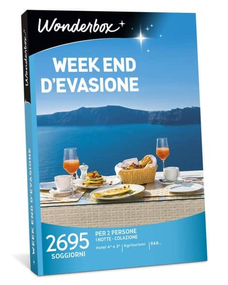 WONDERBOX – Weekend di Relax | Regalo di Viaggio per 2 | Valido 3 anni | Cofanetto Donna/Uomo | Regali di Coppia/Amici