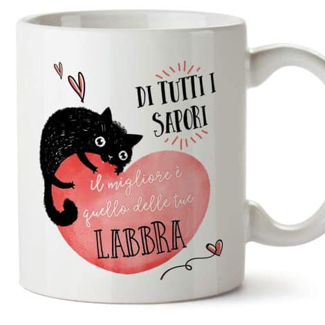 Tazza Mugffins San Valentino (Ti Amo) – Diversi gusti – Regali di Anniversario Originali per lui/lei/ragazzi/fidanzati.