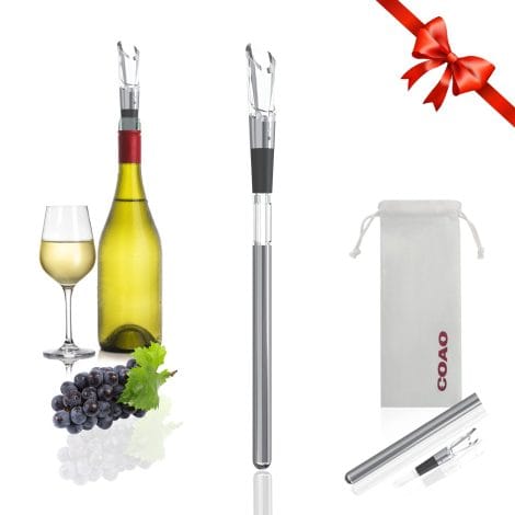 Bastone Raffreddatore Iceless Rapido con Aeratore Istantaneo per Vino, senza Gocciolamento. Assicura vini e bevande fresche.