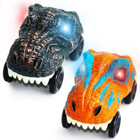 Fajiabao Auto da Corsa Dinosauri Giocattolo – Regalo di Natale per Bambini di 2-6 anni.