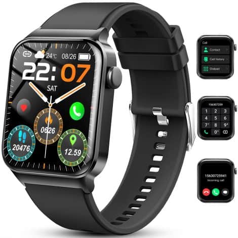 “Il tuo assistente personale al polso: uaue Smartwatch 1.85″ con Chiamate, Fitness e IP68 per Android iOS.”