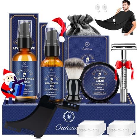 Kit per la cura della barba professionale completo per l’uomo – regalo perfetto per papà!