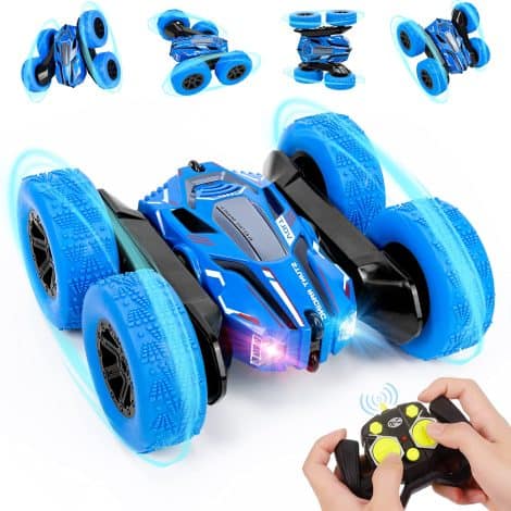 Macchina Telecomandata 4WD con Rotazione Acrobatica, Regalo Compleanno per Bambini dai 3 ai 10 anni