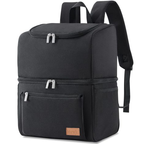 Borsa termica Lifewit da 21L, 30 lattine, frigo portapranzo impermeabile, doppio strato per il pranzo, picnic, shopping e viaggi.