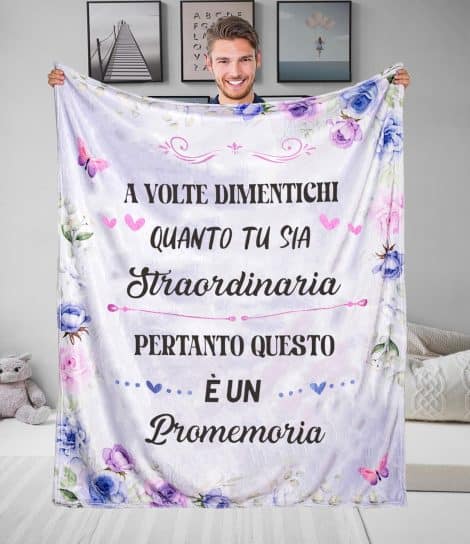 Regalo Donna Ideale: Coperta Flanella Ispiratrice per Compleanno, Festività o Coccolando le Donne Cari. (16 words)