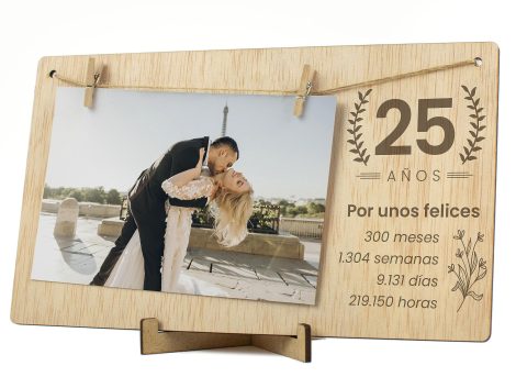 Cornice portafoto per il 25° anniversario di matrimonio. Idee regalo dettagliate per coppie sposate.