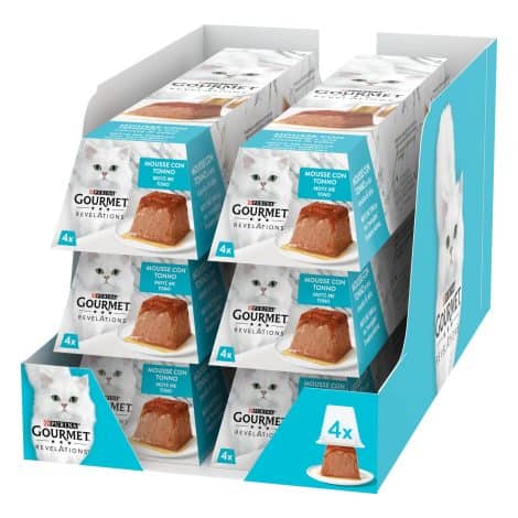 Purina Gourmet Delizie Cibo per Gatti al Tonno, 24 pezzi da 57g.