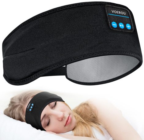 Cuffie Nottala Voerou: fascia sportiva Bluetooth V5.2 regolabile, altoparlanti Hi-Fi integrati per sport, viaggi, tennis.