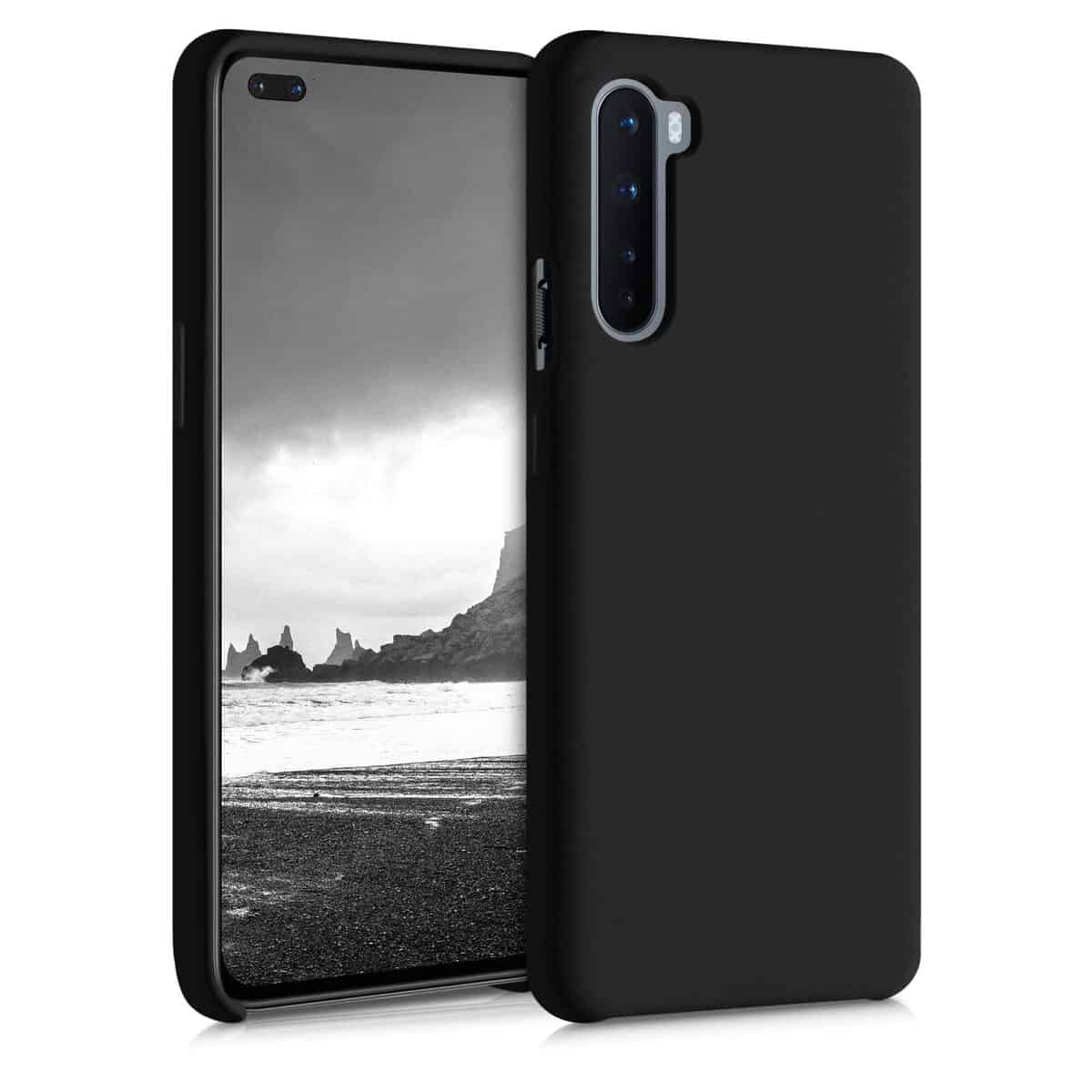 kwmobile Custodia Compatibile con OnePlus Nord Cover - Back Case per Smartphone in Silicone TPU - Protezione Gommata - nero