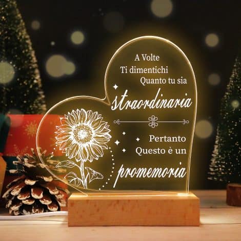 Lampada 3D Amica Speciale: Regalo Ispirante per Compleanni, Natale o per festeggiare un’occasione speciale.